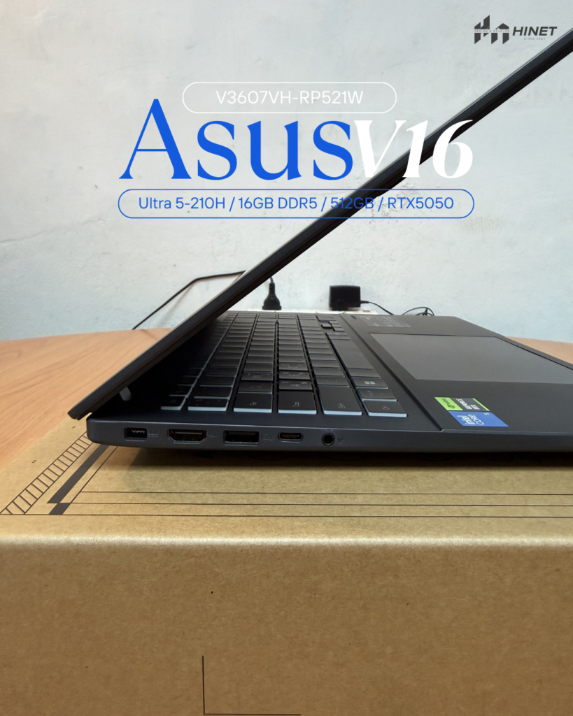 รีวิว ASUS Vivobook V16 V3607VH-RP521W: โน้ตบุ๊ค AI PC สเปกแรง RTX 5050 2026MARPic ASUS Vivobook V16 Ideagram 5